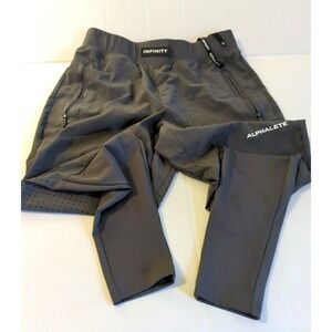 Alphalete Men's Infinity Tech Pants Terrain Joggers Gray Small Gym Work Out